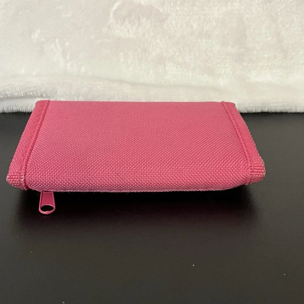 Disney Princess Trifold Wallet Pink Thick Material Zipper Pocket Cinderella